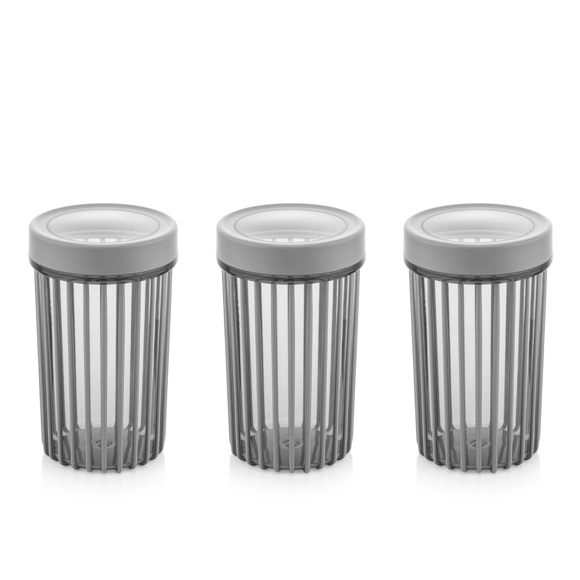 Set of 3x1100 ml Linea Round Food Storage Container