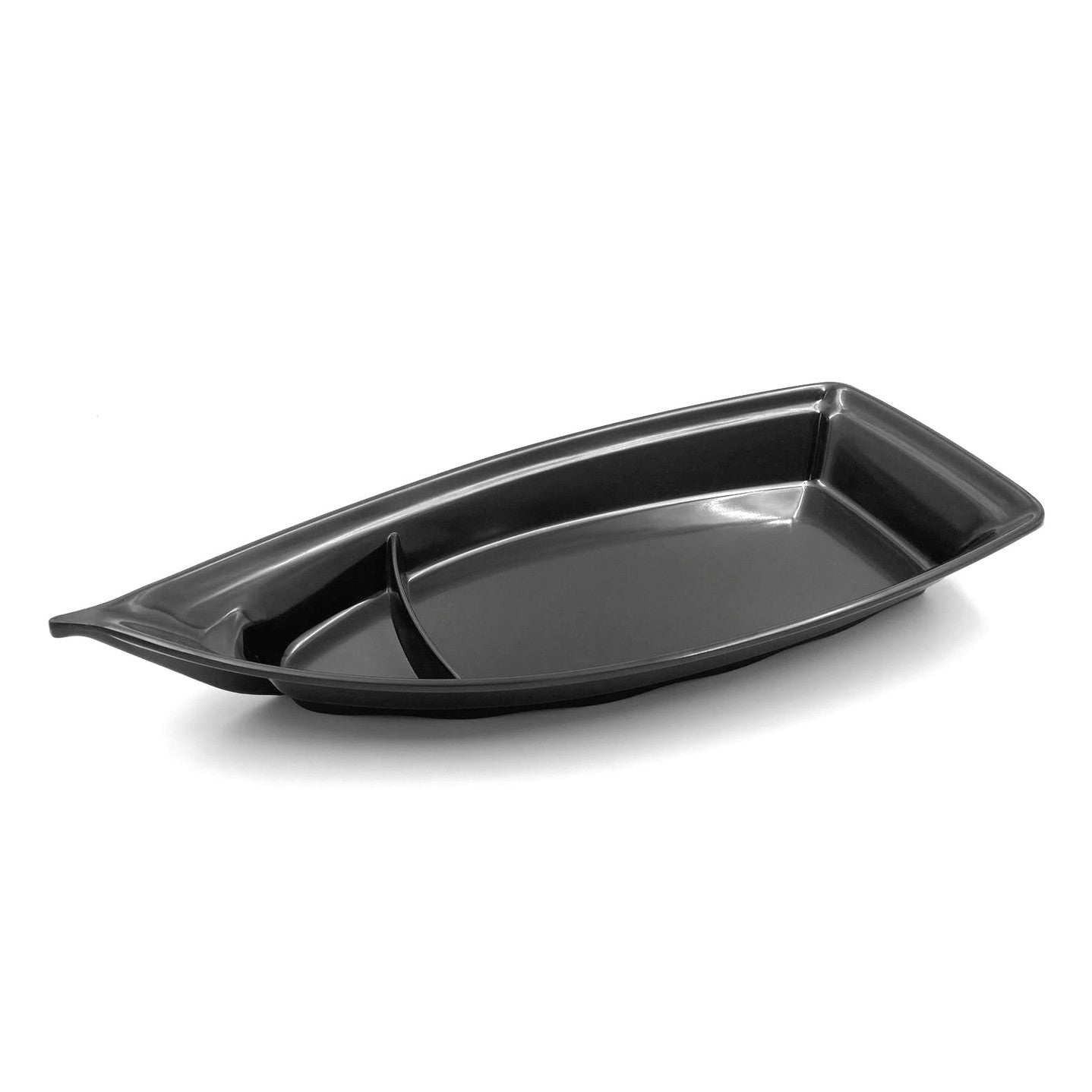 Boat Shape Melamine Serving Plate 41 cm