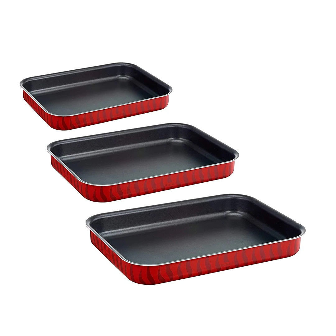 Tefal Les Specialistes Rectangular Pans set of 3 (29cm,31cm,37cm)