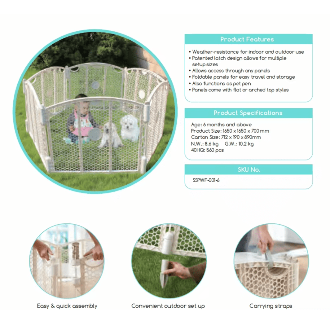 Spuddies Play Yard Secure Indoor Outdoor Playmat