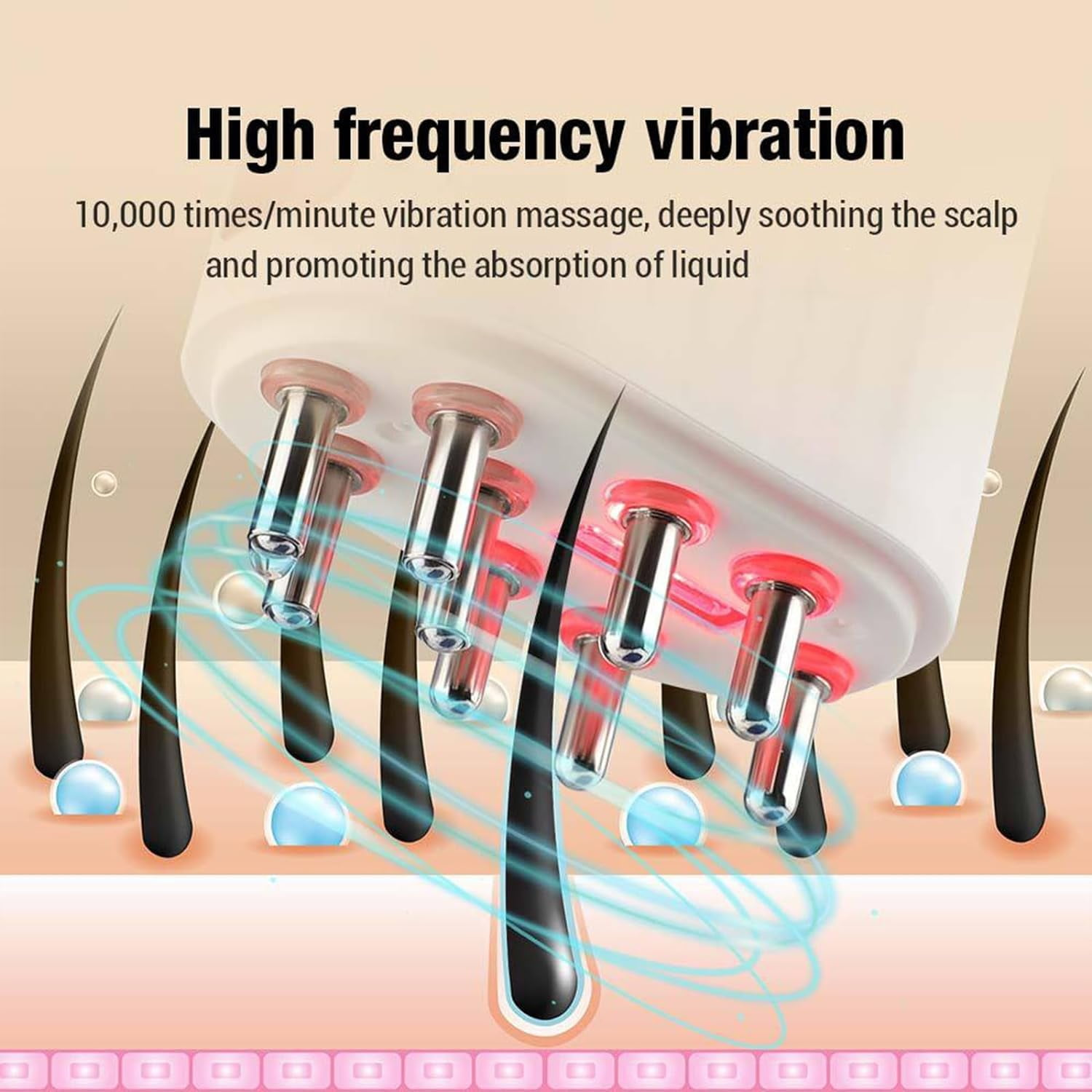 2 in 1 Electric Hair Oil Applicator and Scalp Massager - Medaid International