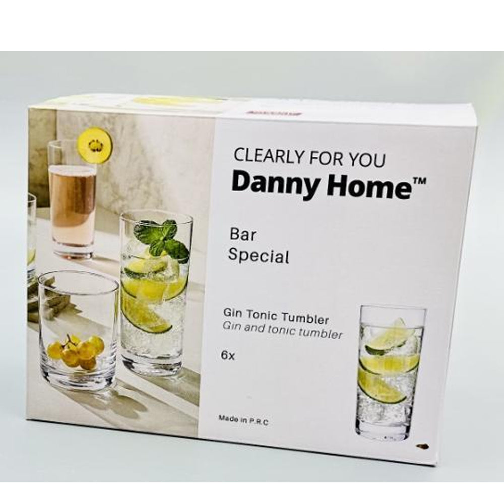 Danny Home 6-Pieces Tall Cocktail Glasses 460ml