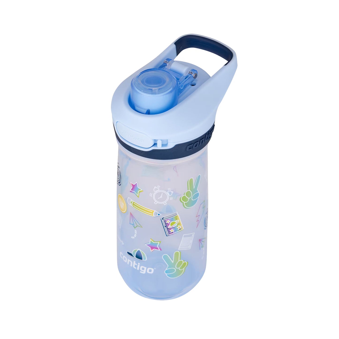 Contigo Jessie AUTOPOP Kids Water Bottle, 420 ml (Periwinkle)