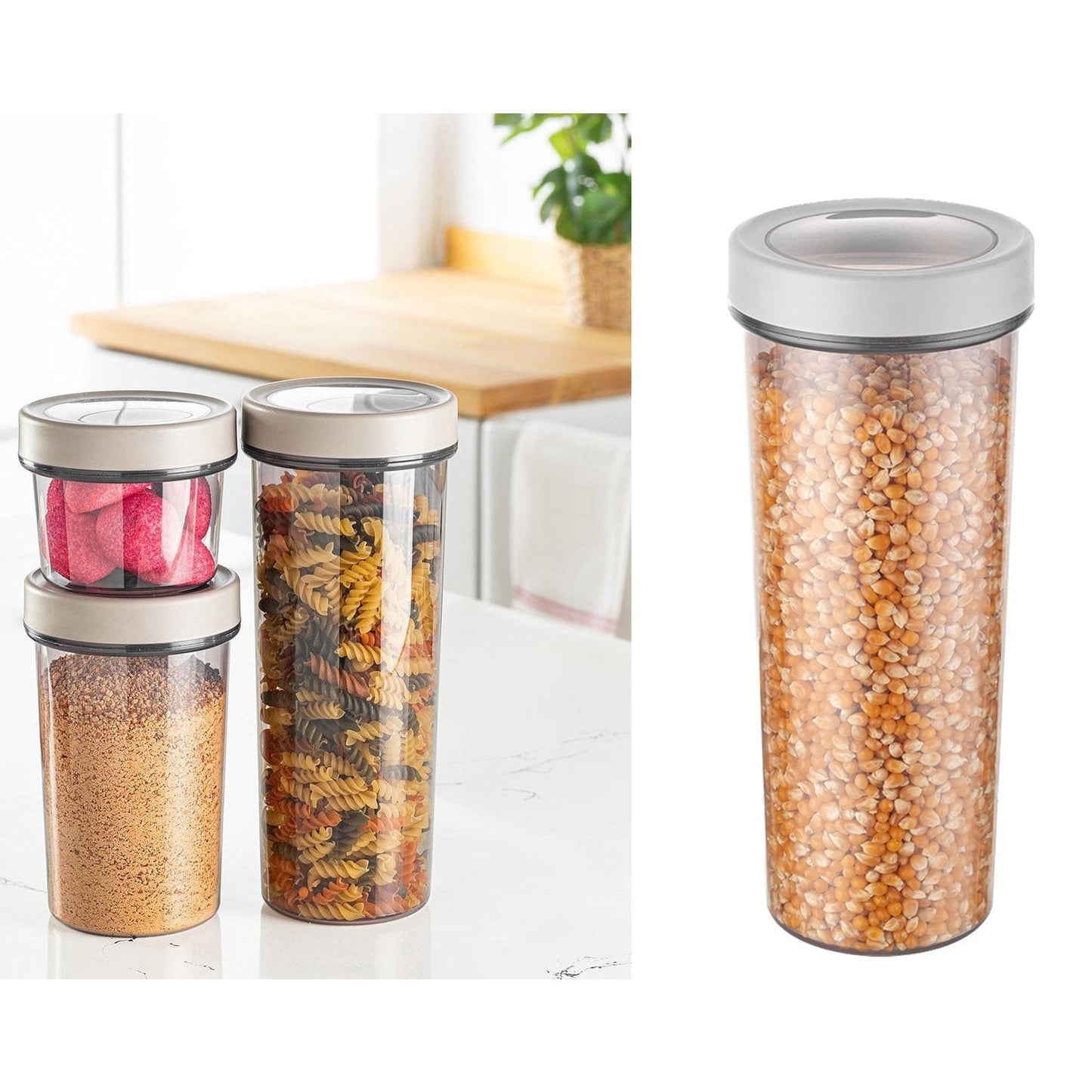 Single Piece Round Storage Jar 1700 ml