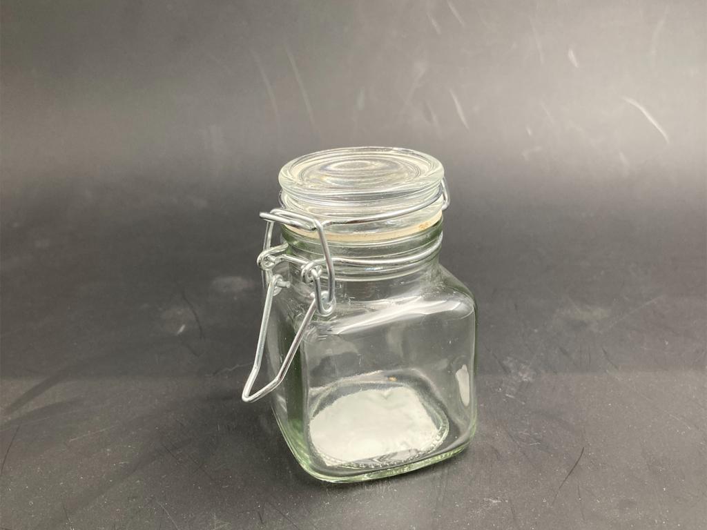 Mini Airtight Glass Jar Squared X2