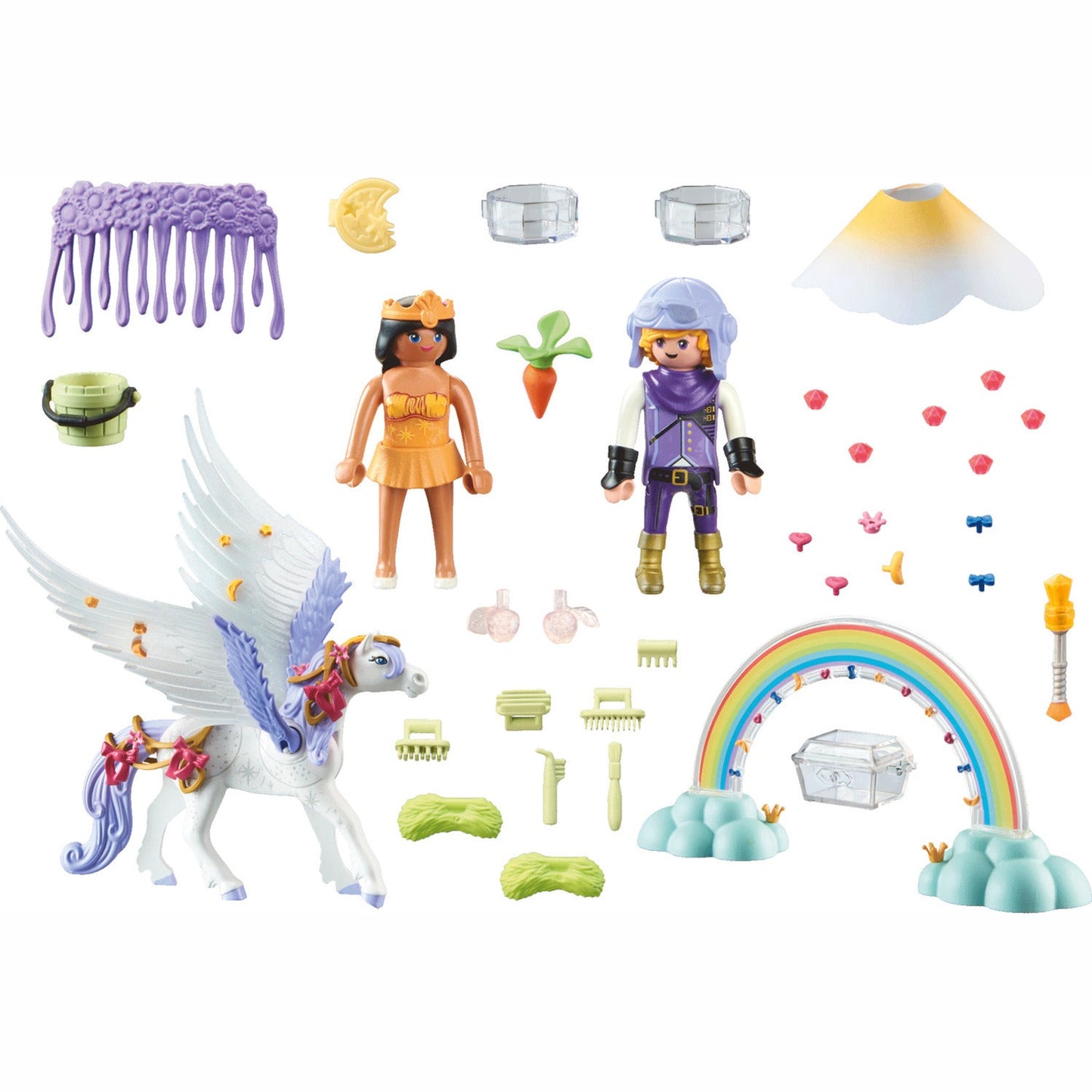 Playmobil Pegasus with Rainbow in the Clouds