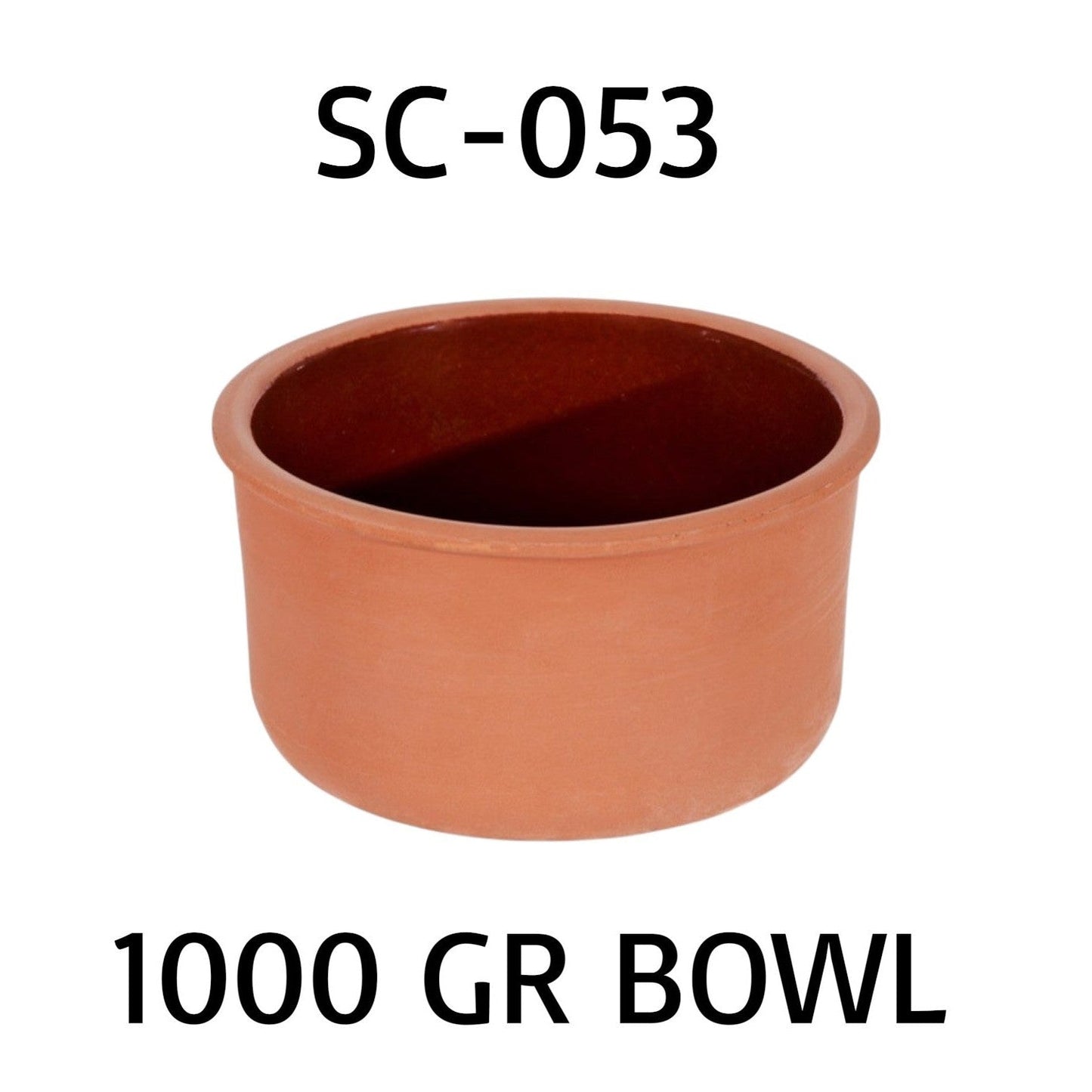 Deep Clay Bowl 16  x 9 cm