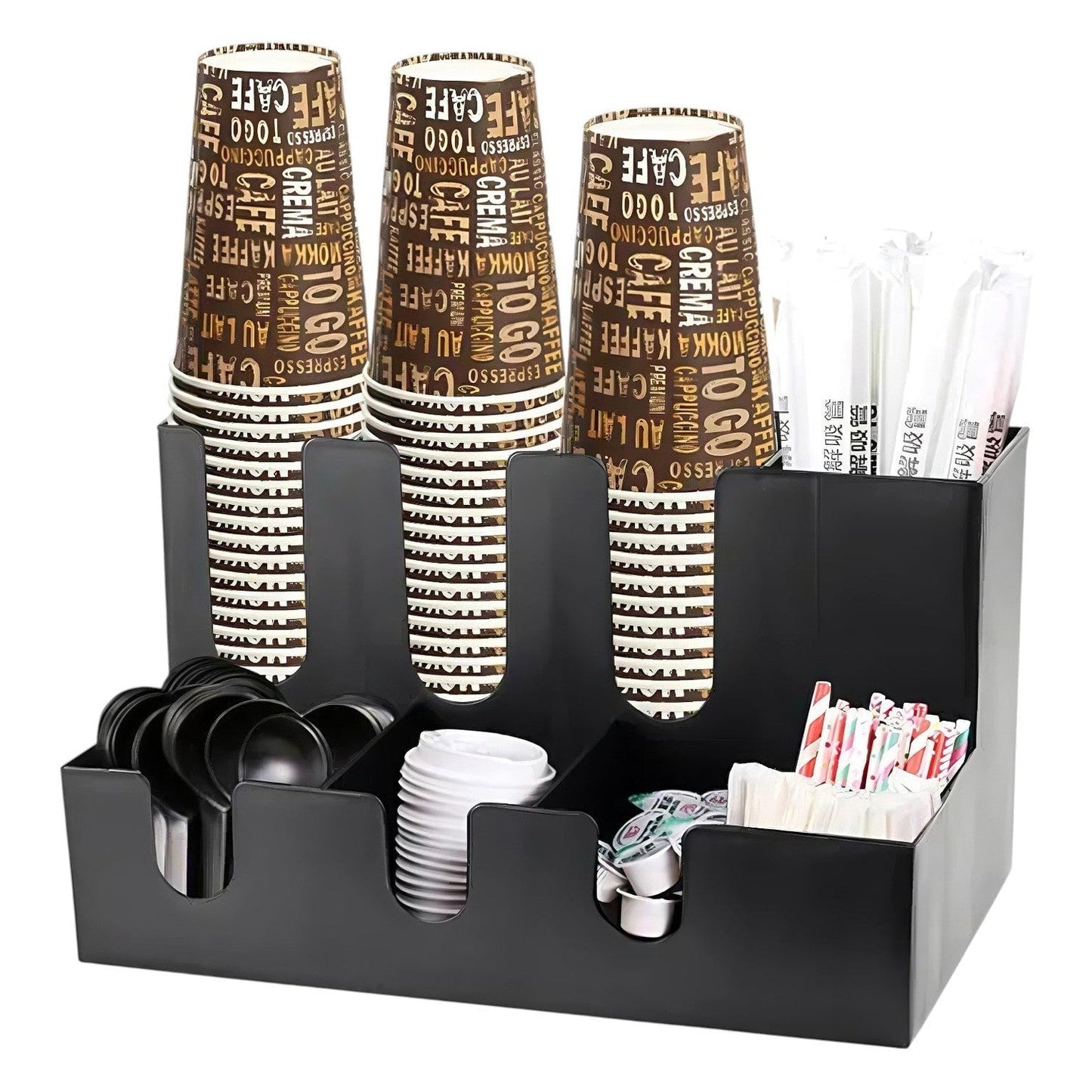 Multi Compartments Cup and Lid Holder