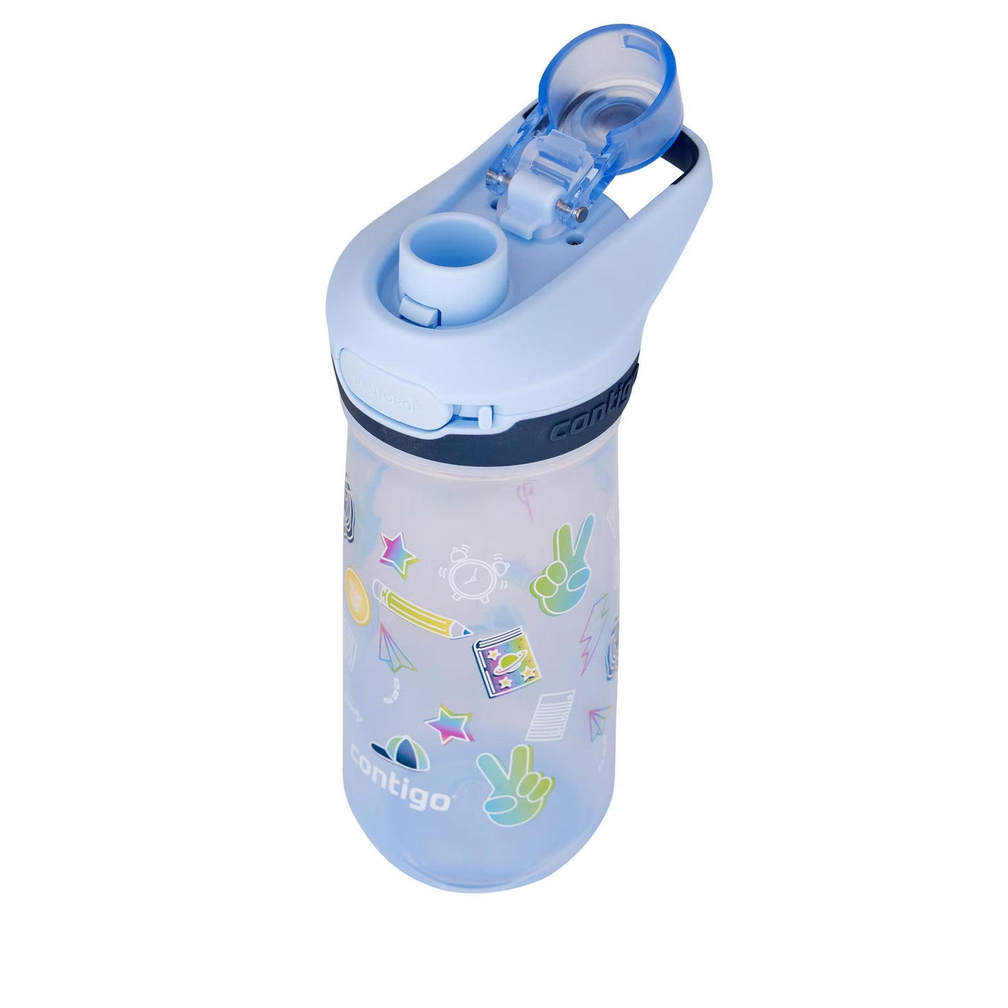 Contigo Jessie AUTOPOP Kids Water Bottle, 420 ml (Periwinkle)