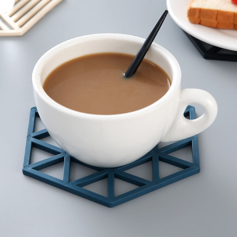 4-Pieces Silicone Mats Flexible Durable Non Slip Coasters