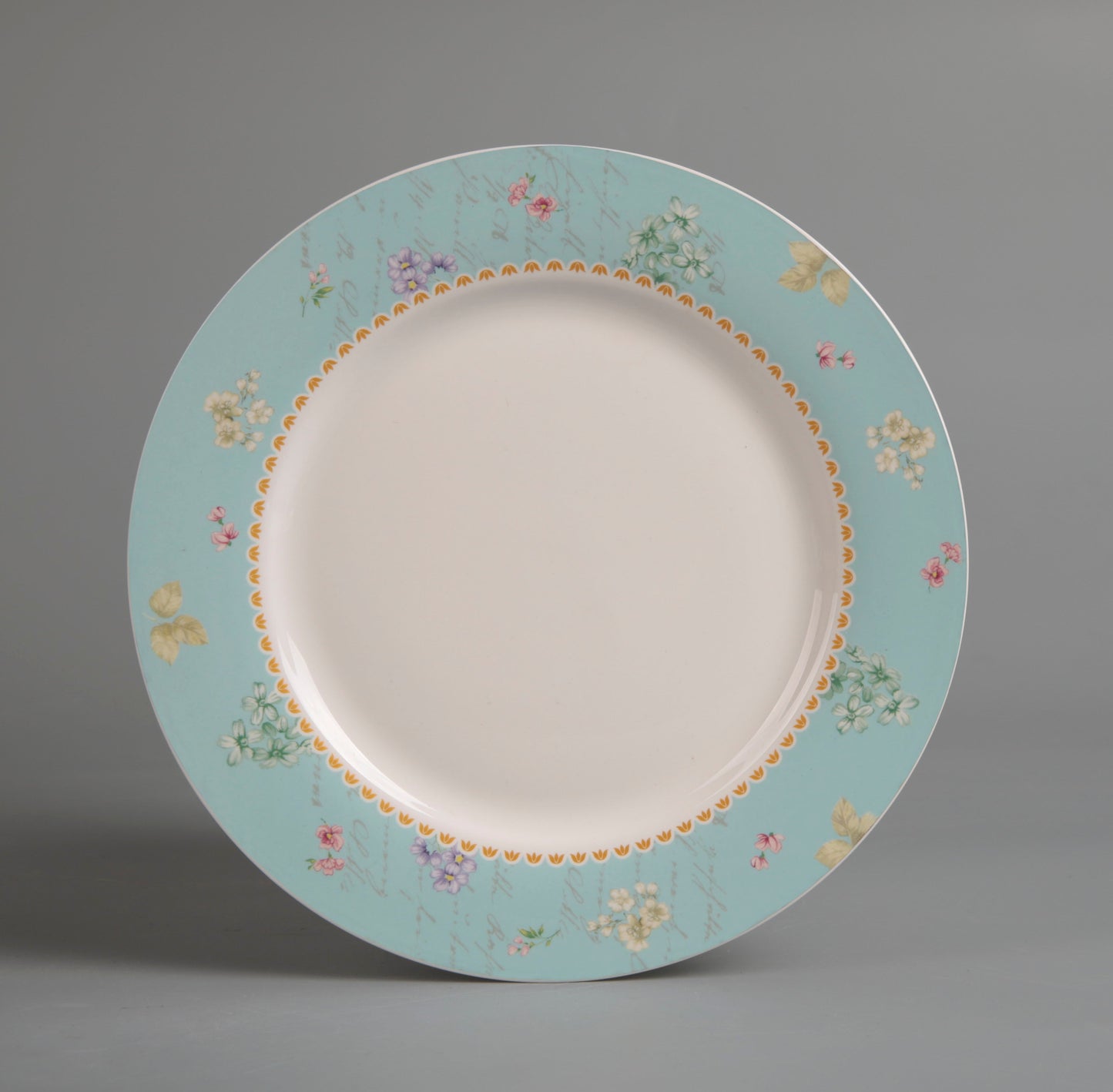 Symphony sky blue décor dinner plate Ø:27cm