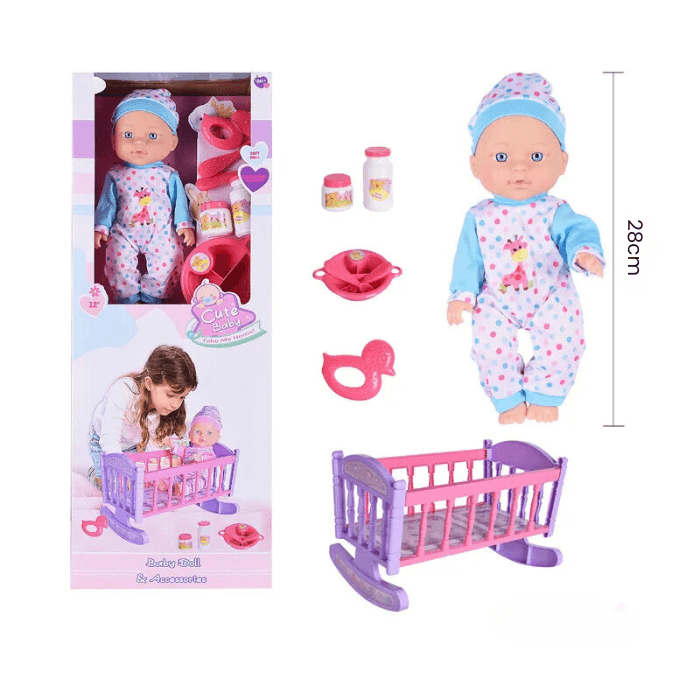 Baby Doll Rocking Bed | Fun & Imaginative Play - Medaid International