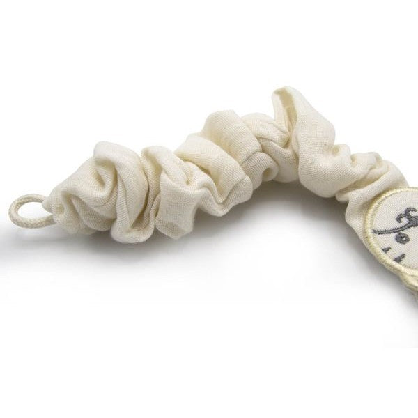 Babyjem Ecru Pacifier Hanger Cotton Clip