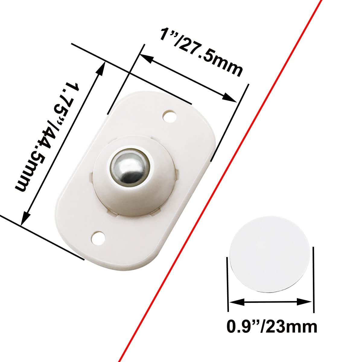 Heavy-Duty Ball Transfer Casters – 4 Pack