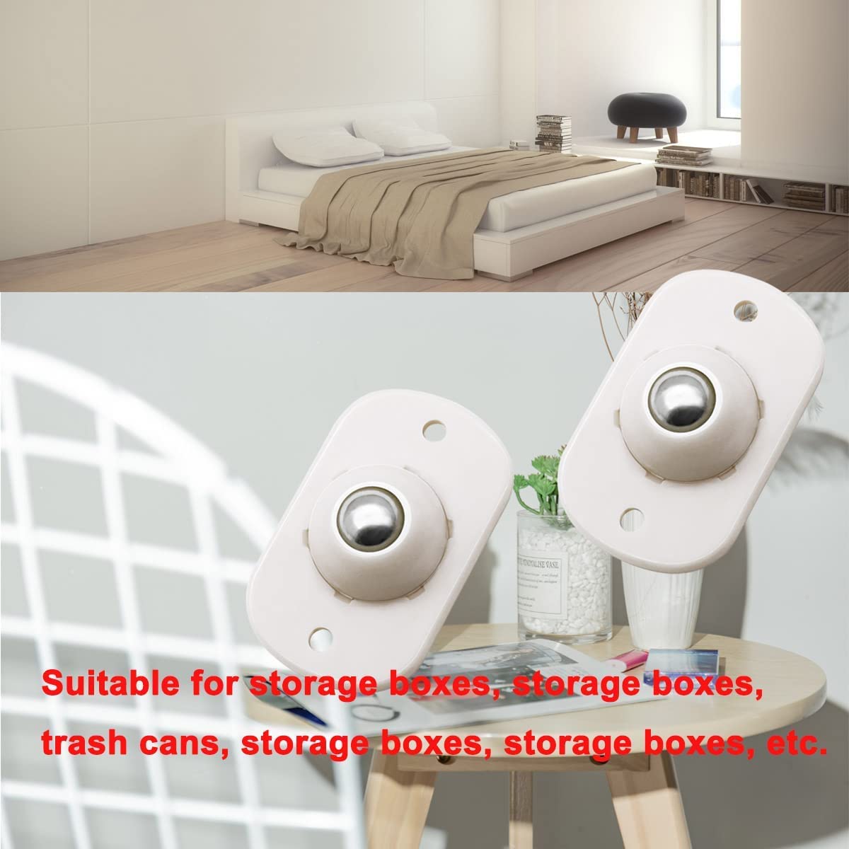 Heavy-Duty Ball Transfer Casters – 4 Pack