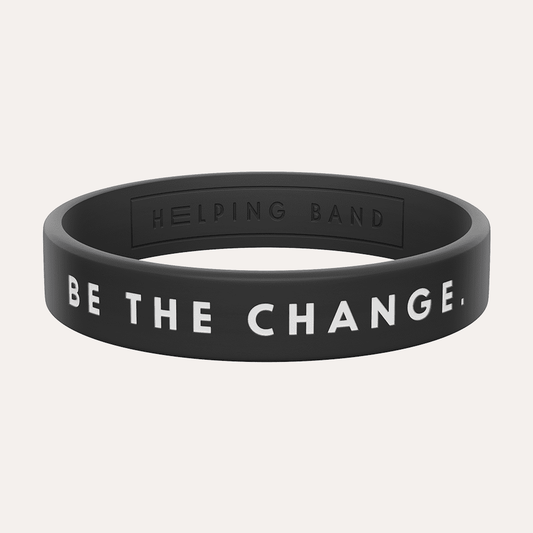 Helping Band Black Be The Change Bracelet | Helping Band In Lebanon
