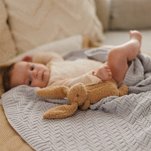 organic cotton baby blanket - Grey
