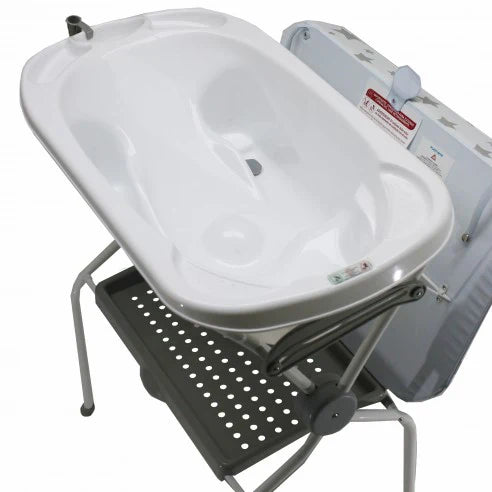 Plastimyr Ona Safari Grey Folding Bath Tub With Changing Table