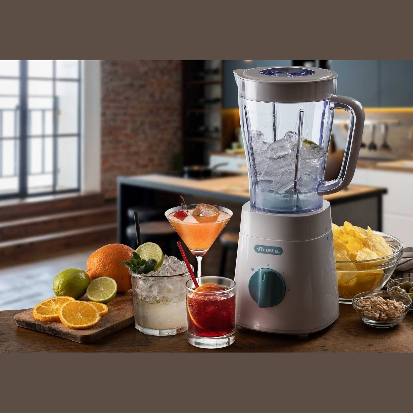 Ice Crusher Blender With Stainless Steel Blades