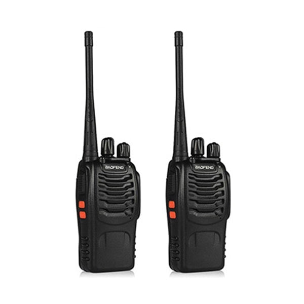 Baofeng Walkie Talkies 16 Channels Rechargeable Two-Way Radios for Long Range Handheld UHF 2 Pack Set, Li-ion Battery and Charger