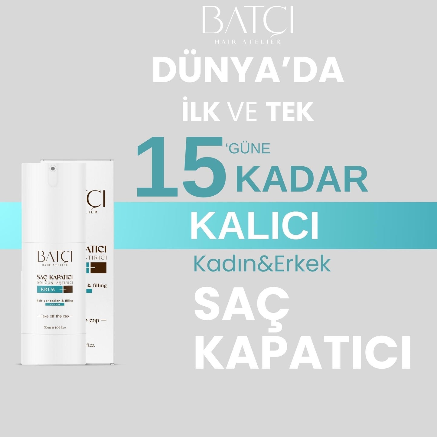 Batçı Hair Concealer Volumizer Liquid Cream 30 ml [Imported] - Medaid International