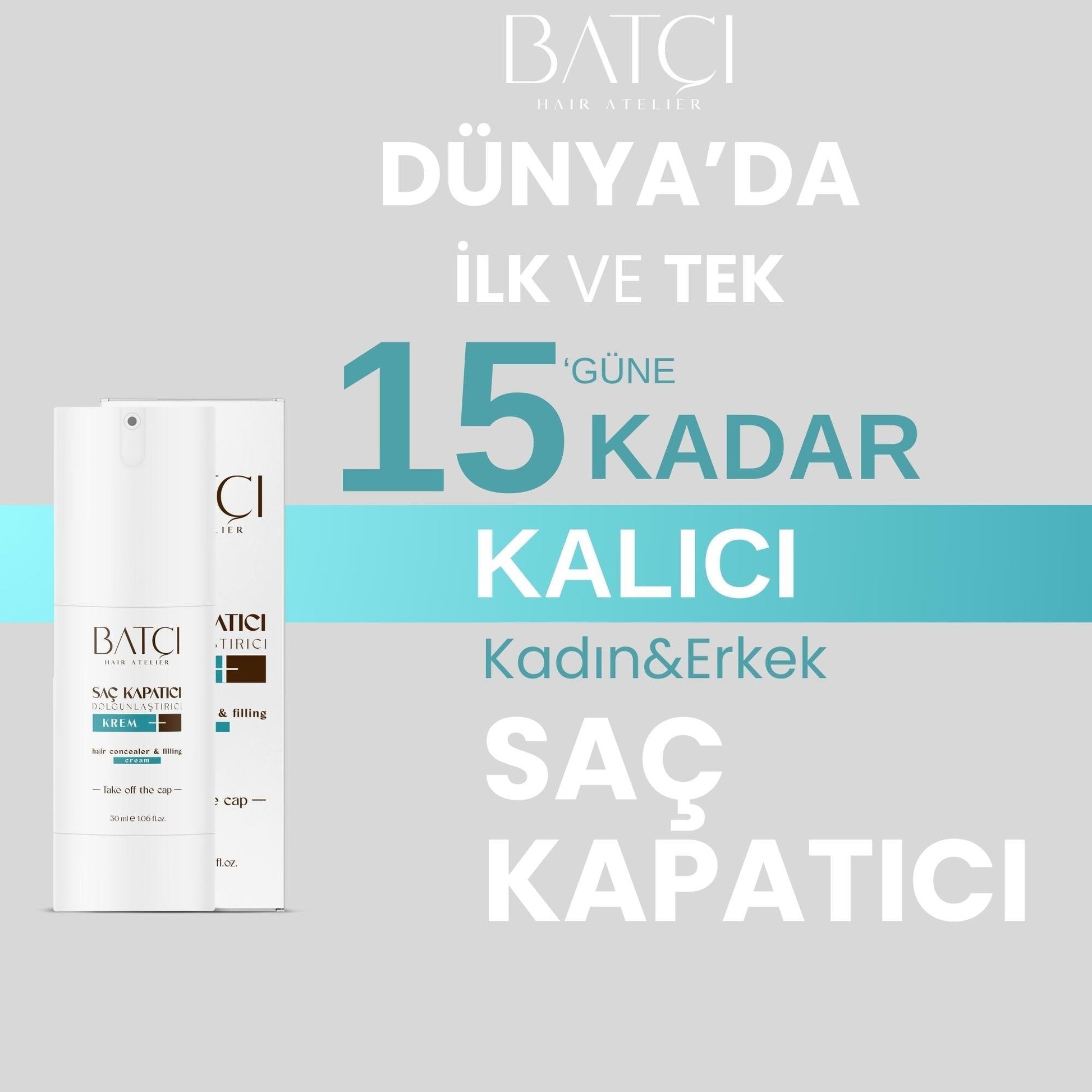 Batçı Hair Concealer Volumizer Liquid Cream 30 ml [Imported] - Medaid International