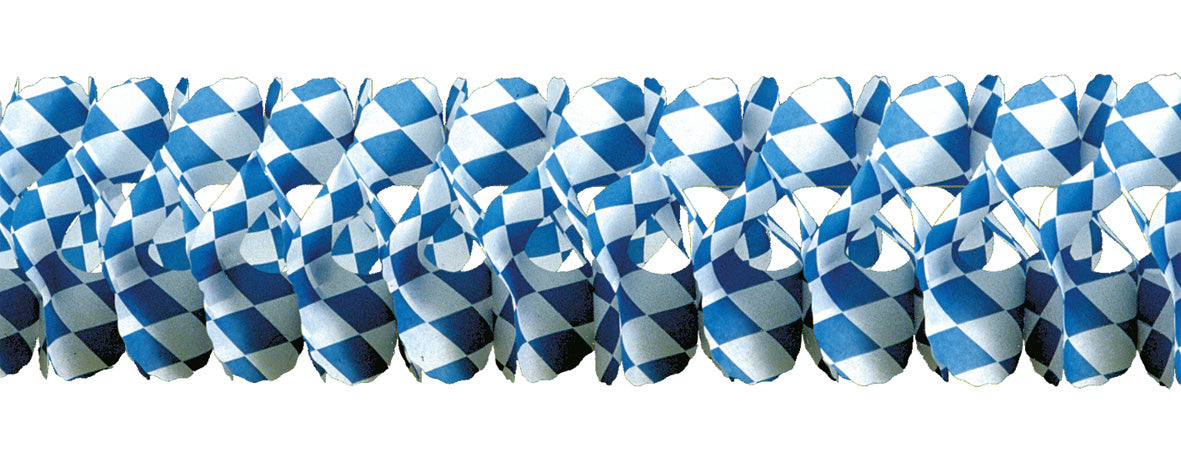 Riethmuller Blue/White Bavarian Oktoberfest Garland 4m | Riethmuller In Lebanon