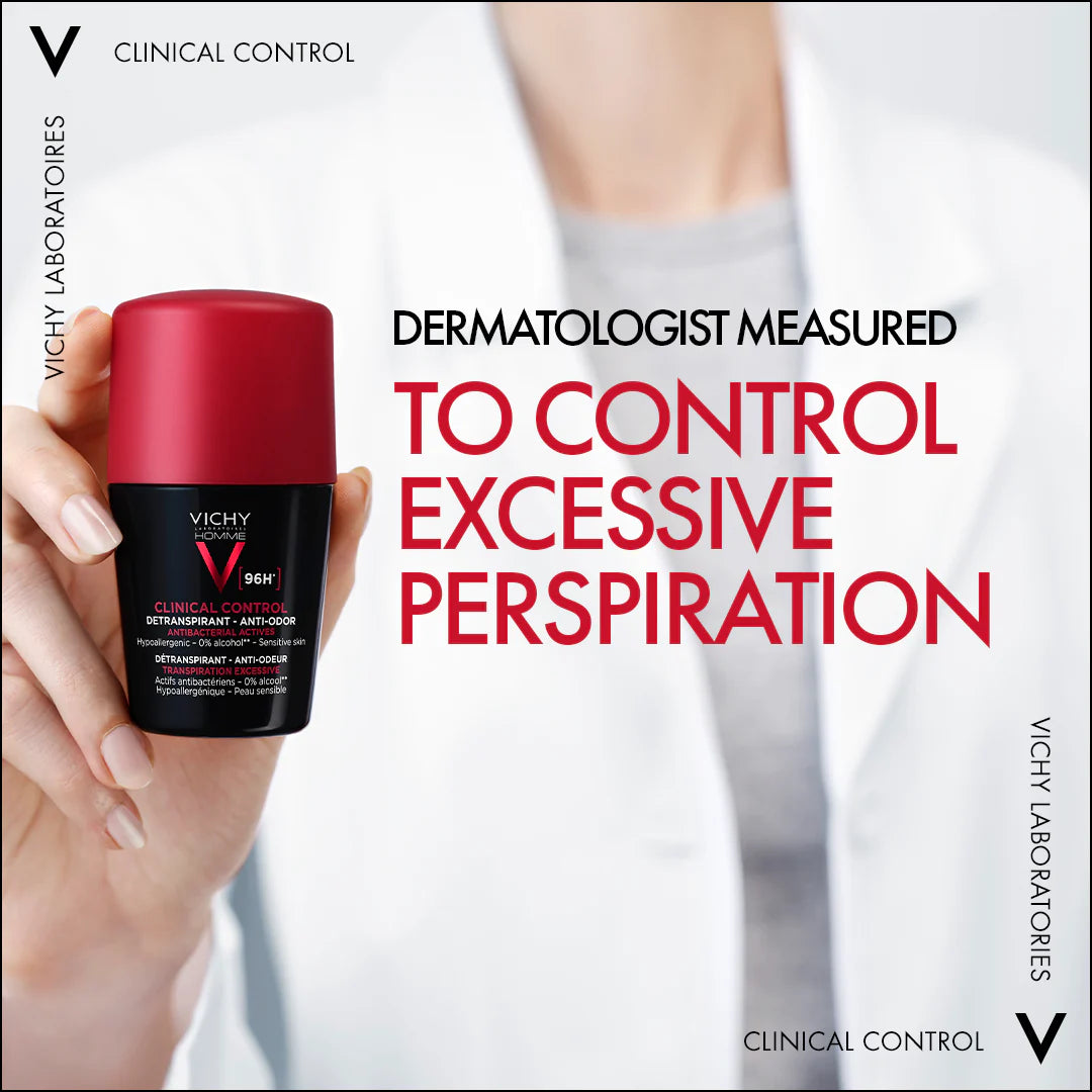 Vichy 96 Hour Clinical Control Deodorant For Men - 50 ML