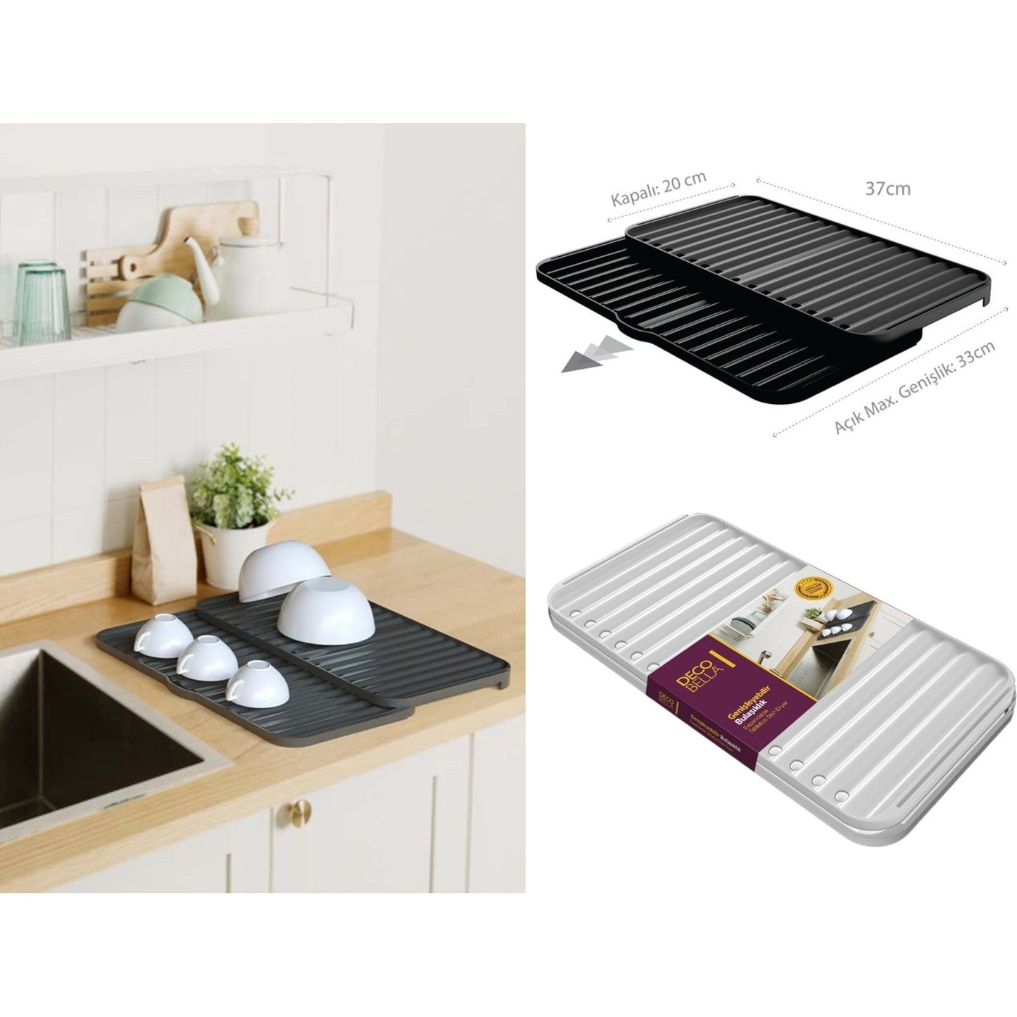 DecoBella Expandable Tabletop Dish Dryer