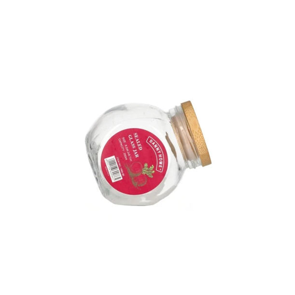 Danny Home Sealed Glass Jar With Bamboo Lid 200-ml