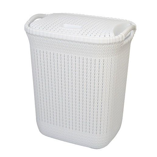 Knit Design Laundry Basket