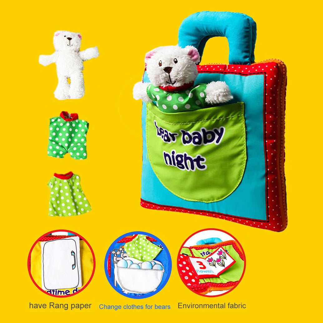 Tumama Kids - Busy Book - Bear Baby Night - Cloth Book