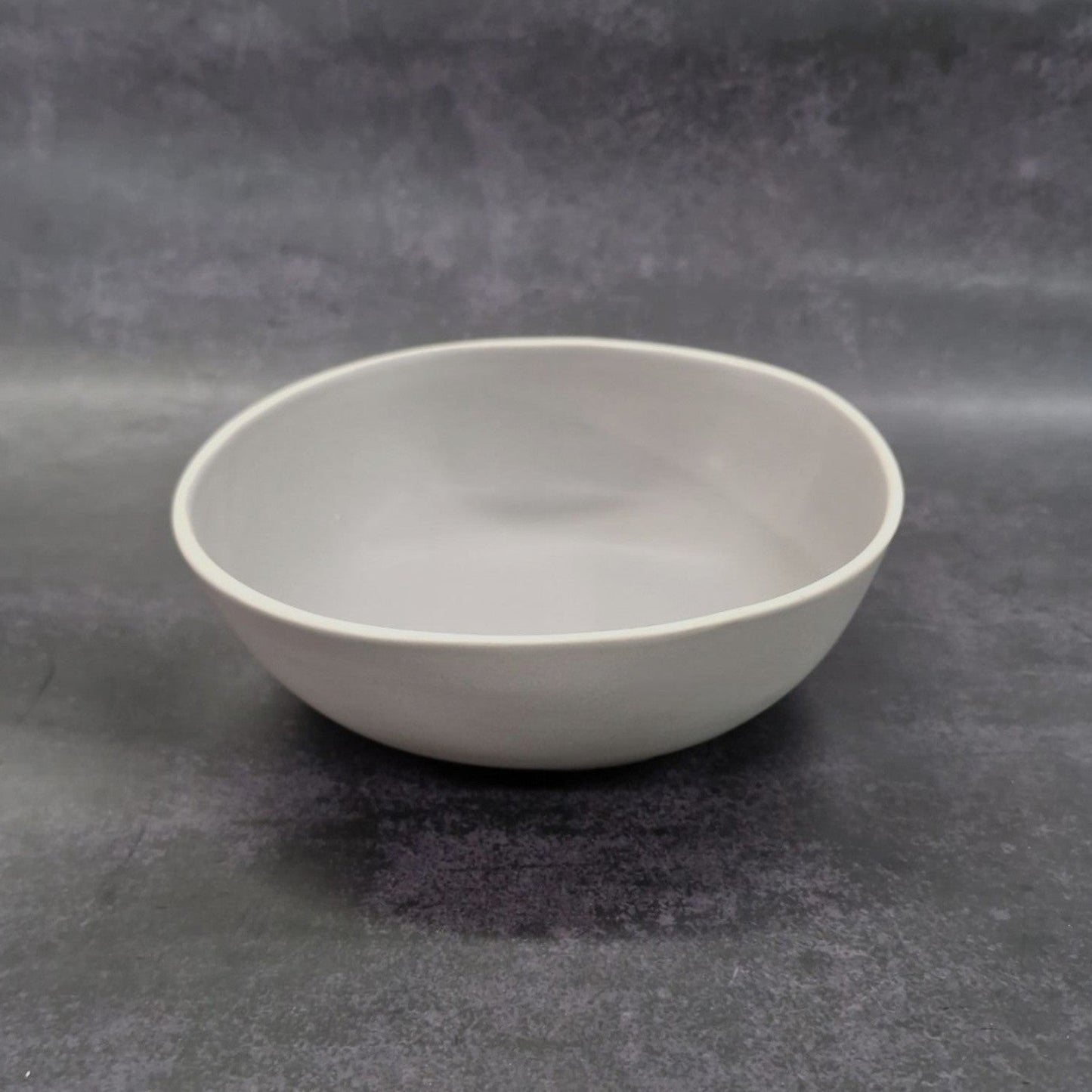 Dosthoff Matt Gray with White Rim Bowl 17 cm