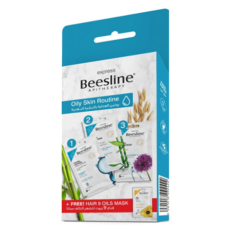 Beesline oily skin routine +FREE hair 9 oils mask