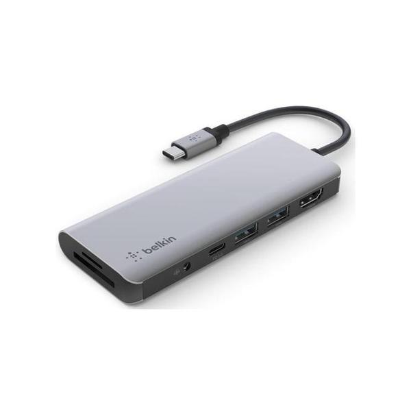 Belkin, AVC009BTSGY USB-C 7-in-1 Multiport Hub Adapter