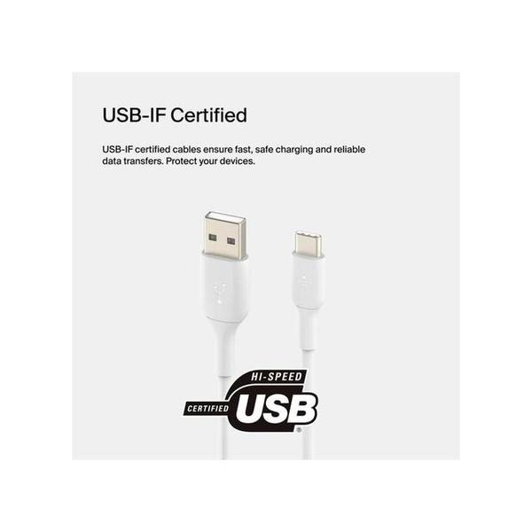 Belkin, CAB001BT1MWH-2PK Boost charge Usb Pvc Cable 1 M Usb 2.0 Usb A Usb C - 2 Pack