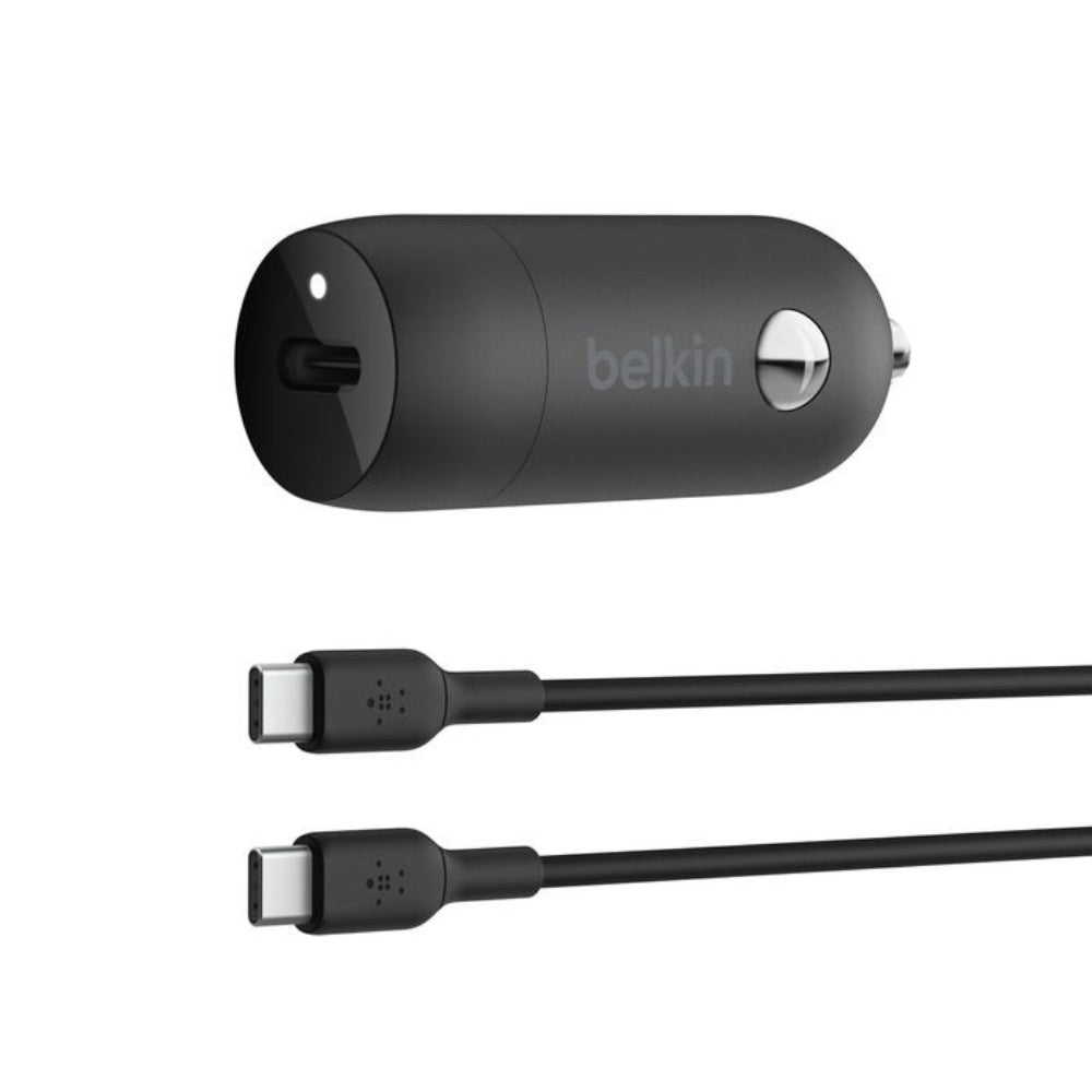 Belkin BoostCharge 30W USB-C Car Charger with USB-C Cable