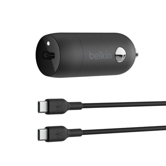 Belkin BoostCharge 30W USB-C Car Charger with USB-C Cable