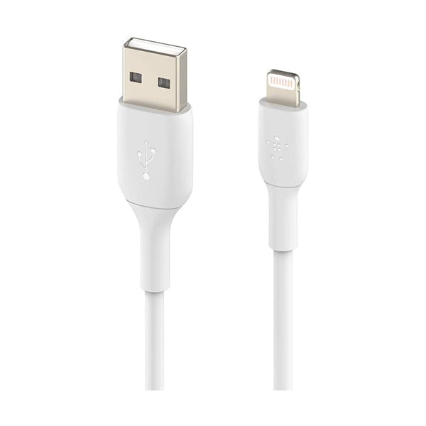 Belkin, CAA001BT1MWH2PK Lightning Cable (2 Pack) Boost Charge Lightning to USB Cable for iPhone, iPad, AirPods, MFi-Certified iPhone Charging Cable, 3.3ft/1m