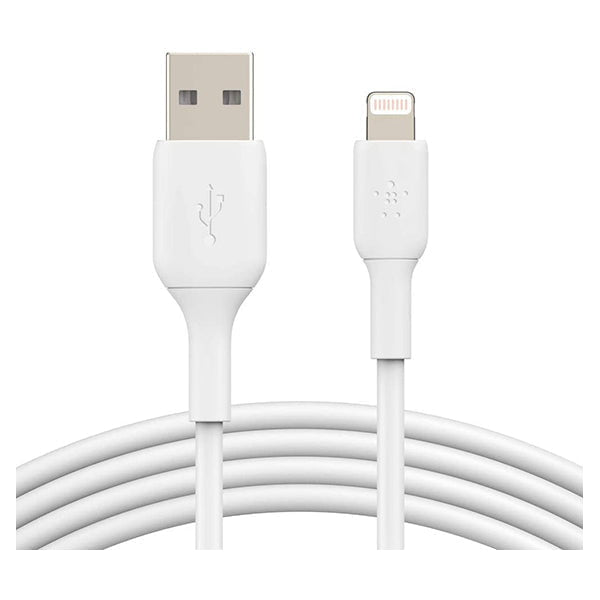 Belkin, CAA001BT1MWH2PK Lightning Cable (2 Pack) Boost Charge Lightning to USB Cable for iPhone, iPad, AirPods, MFi-Certified iPhone Charging Cable, 3.3ft/1m