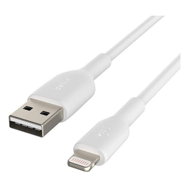 Belkin, CAA001bt2MWH Lightning Cable Boost Charge Lightning to USB Cable for iPhone, iPad, AirPods MFi-Certified iPhone Charging Cable (6.5ft/2m