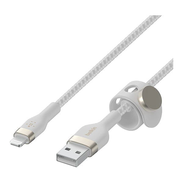 Belkin, CAA010BT3MWH Boost Charge Pro Flex Braided USB Type A to Lightning Cable (3M/10FT), MFi Certified Charging Cable for iPhone 13, 12, 11, Pro, Max, Mini, SE, iPad and More