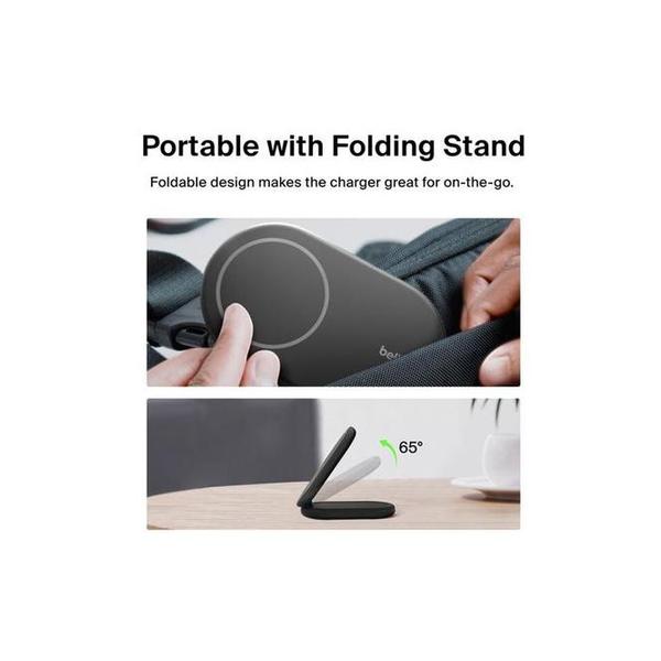 Belkin, WIB007VFBK BoostCharge Magnetic Foldable Wireless Charger with Qi2 15W