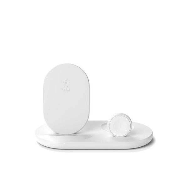 Belkin, WIZ001myBK/WH BoostCharge 3-in-1 Wireless Charger for Apple Devices