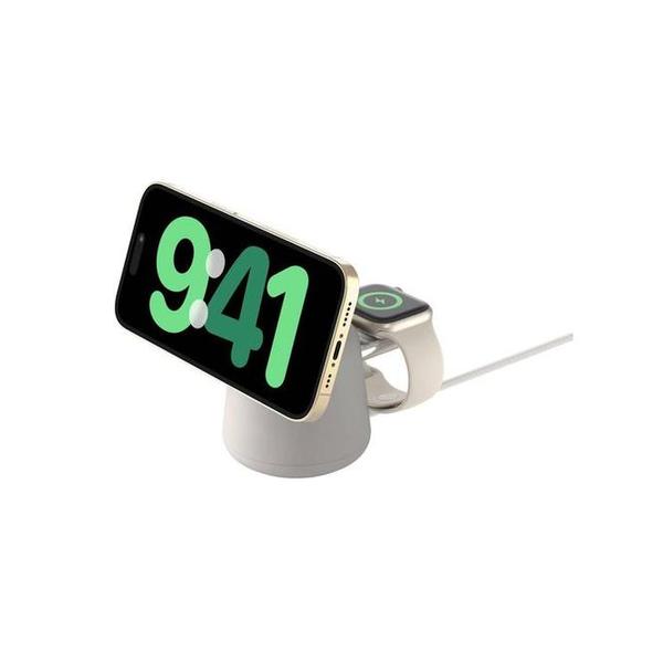 Belkin, WIZ020VFH36/37 BoostCharge Pro 2-in-1 Wireless Charging Dock with MagSafe 15W
