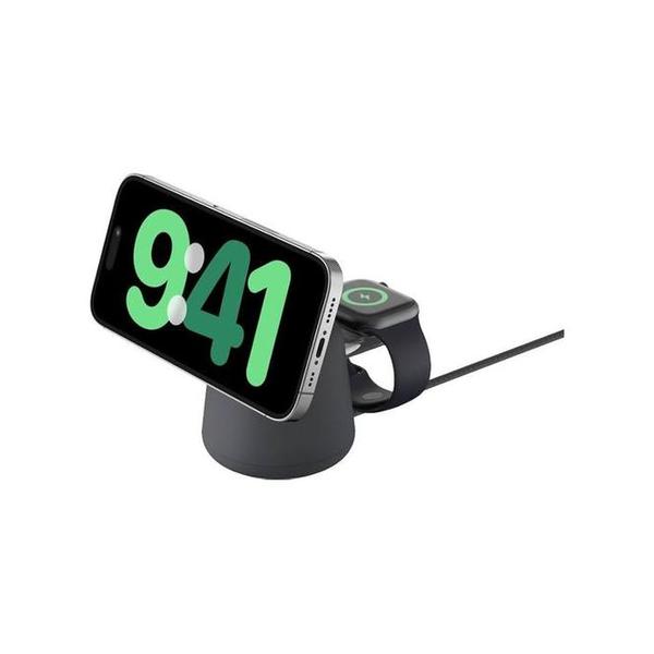 Belkin, WIZ020VFH36/37 BoostCharge Pro 2-in-1 Wireless Charging Dock with MagSafe 15W