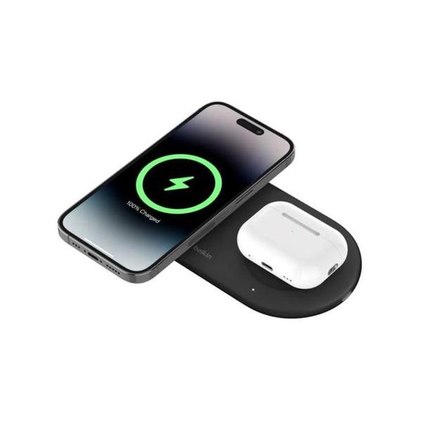 Belkin, WIZ021VFBK/WH BoostCharge 3-in-1 Wireless Charging Pad with USB-C