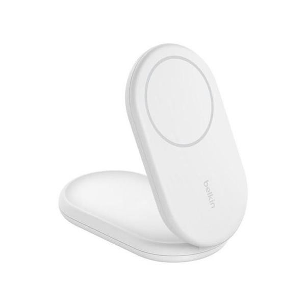 Belkin, WIZ028VFBK/WH BoostCharge Pro 2-in-1 Magnetic Wireless Charging Stand with Qi2 15W