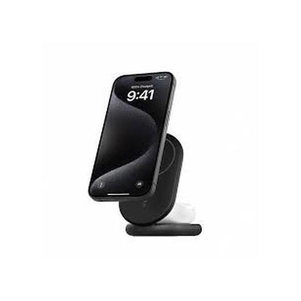 Belkin, WIZ028VFBK/WH BoostCharge Pro 2-in-1 Magnetic Wireless Charging Stand with Qi2 15W