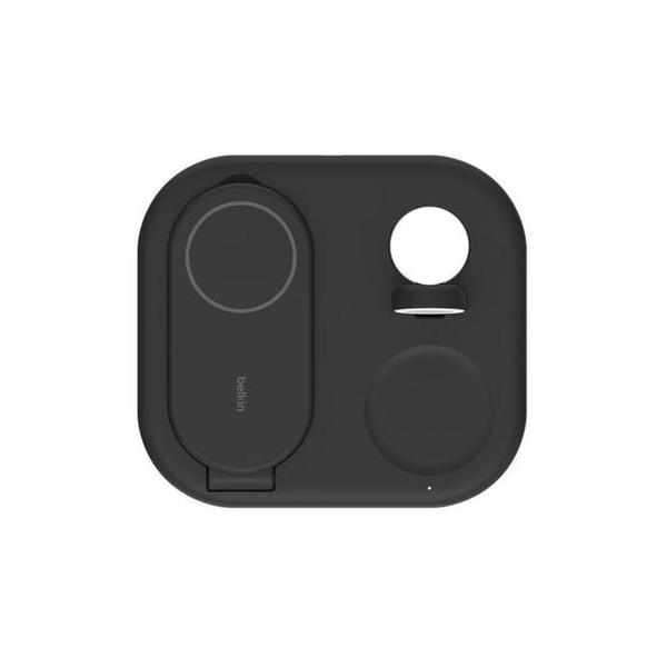 Belkin, WIZ029VFBK/WH BoostCharge Pro 3-in-1 Magnetic Foldable Wireless Charging Stand with Qi2 15W